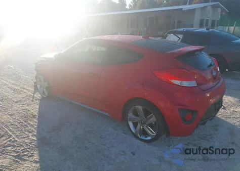 2013 Hyundai Veloster Turbo W/Black z USA, uszkodzony, nr VIN KMHTC6AE1DU174106